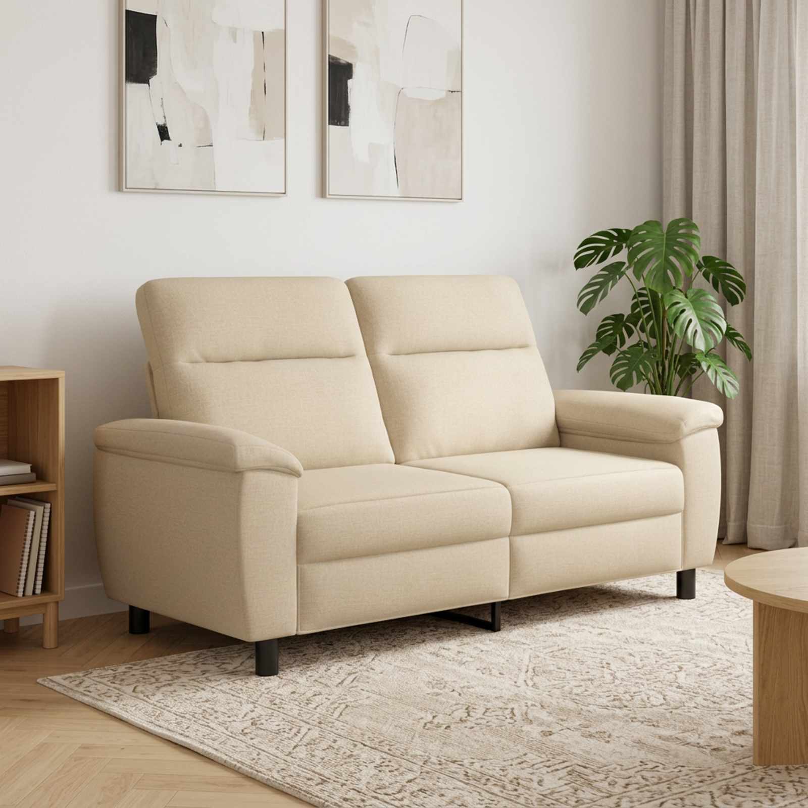 Bank Crèmekleurig 178 x 90 x 95 cm Stof