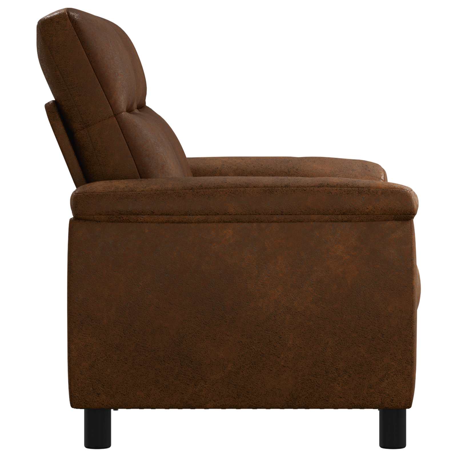 Bank Bruin 178 x 90 x 95 cm Nep Suede Leer