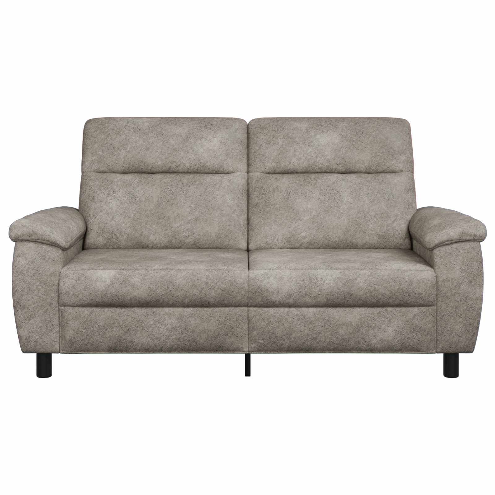 Bank Lichtgrijs 178 x 90 x 95 cm Nep Suede Leer