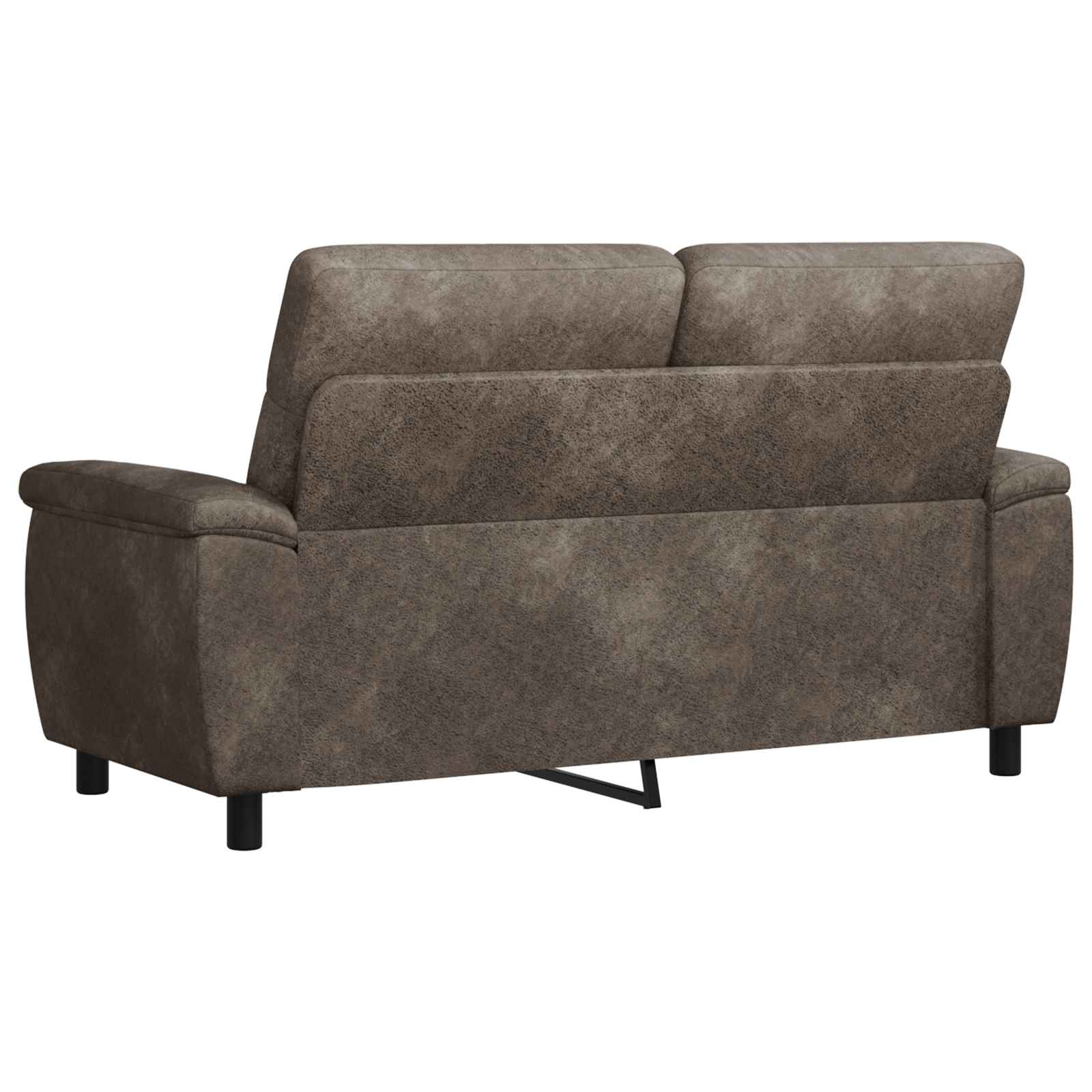 Bank Donkergrijs 178 x 90 x 95 cm Nep Suede Leer