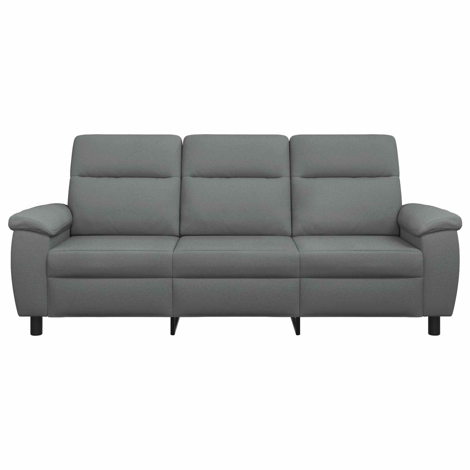 Bank Donkergrijs 214 x 90 x 95 cm Stof