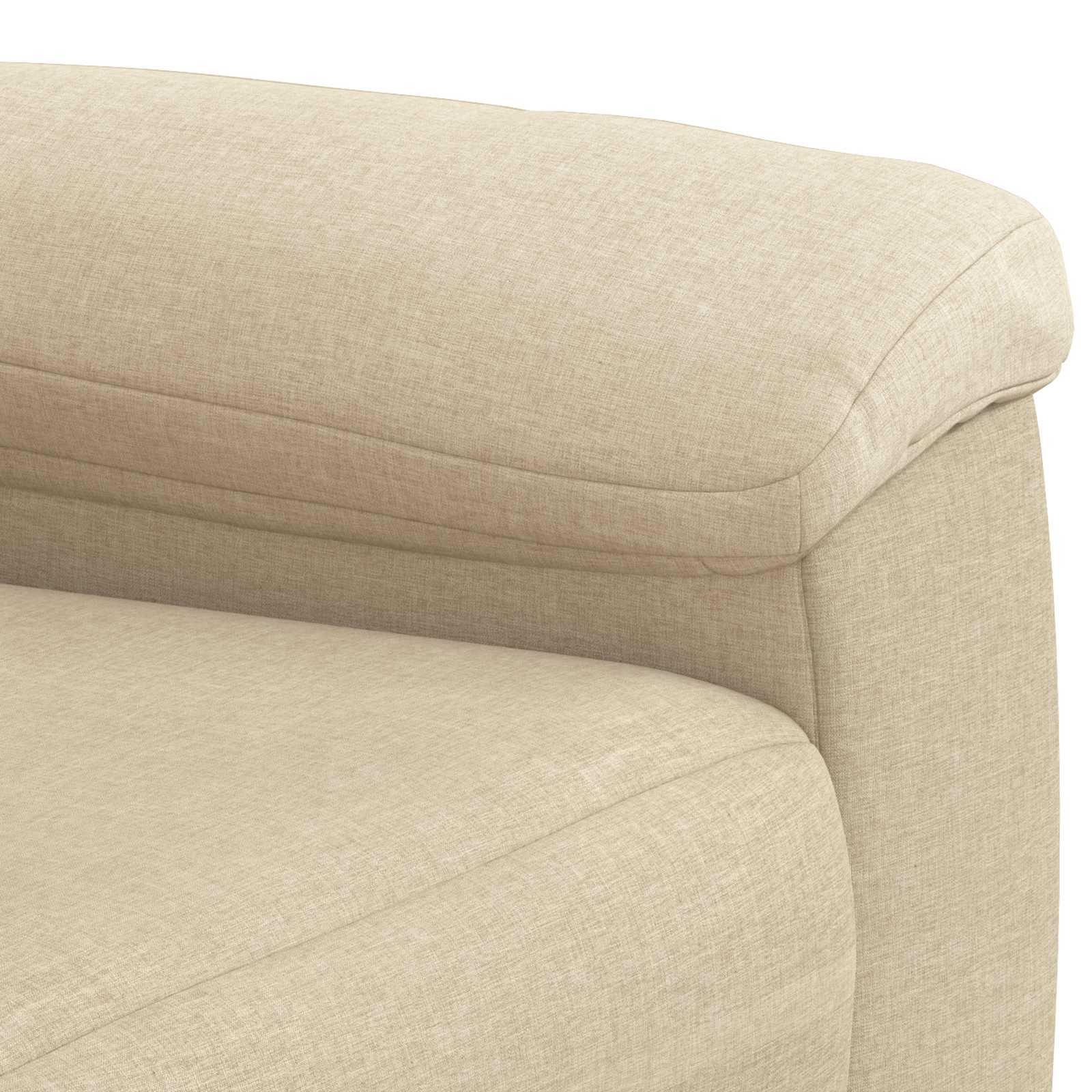 Bank Crèmekleurig 214 x 90 x 95 cm Stof