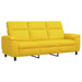Bank Lichtgeel 214 x 90 x 95 cm Stof