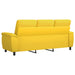 Bank Lichtgeel 214 x 90 x 95 cm Stof