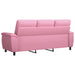 Bank Roze 214 x 90 x 95 cm Stof