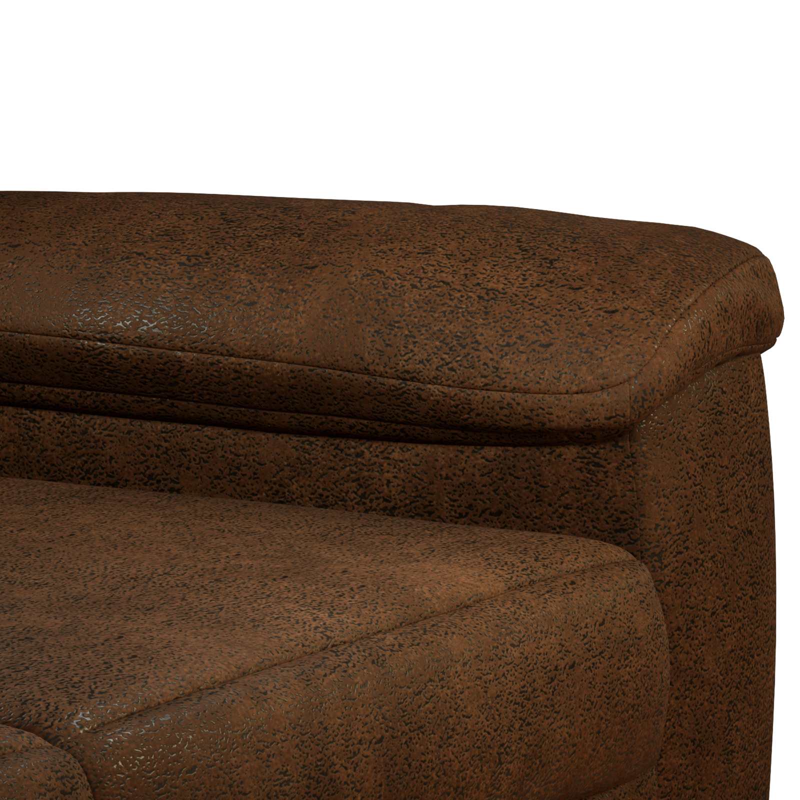 Bank Bruin 214 x 90 x 95 cm Nep Suede Leer