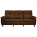 Bank Bruin 214 x 90 x 95 cm Nep Suede Leer