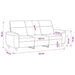 Bank Bruin 214 x 90 x 95 cm Nep Suede Leer