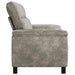 Bank Lichtgrijs 214 x 90 x 95 cm Nep Suede Leer