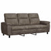 Bank Donkergrijs 214 x 90 x 95 cm Nep Suede Leer