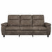 Bank Donkergrijs 214 x 90 x 95 cm Nep Suede Leer