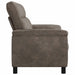 Bank Donkergrijs 214 x 90 x 95 cm Nep Suede Leer