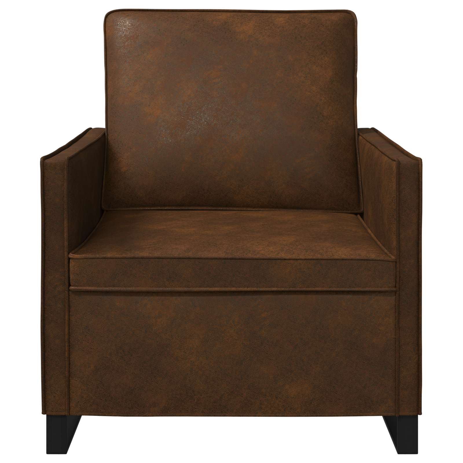 Fauteuil Bruin 70 x 81 x 82 cm Faux Suède Stof
