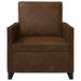 Fauteuil Bruin 70 x 81 x 82 cm Faux Suède Stof
