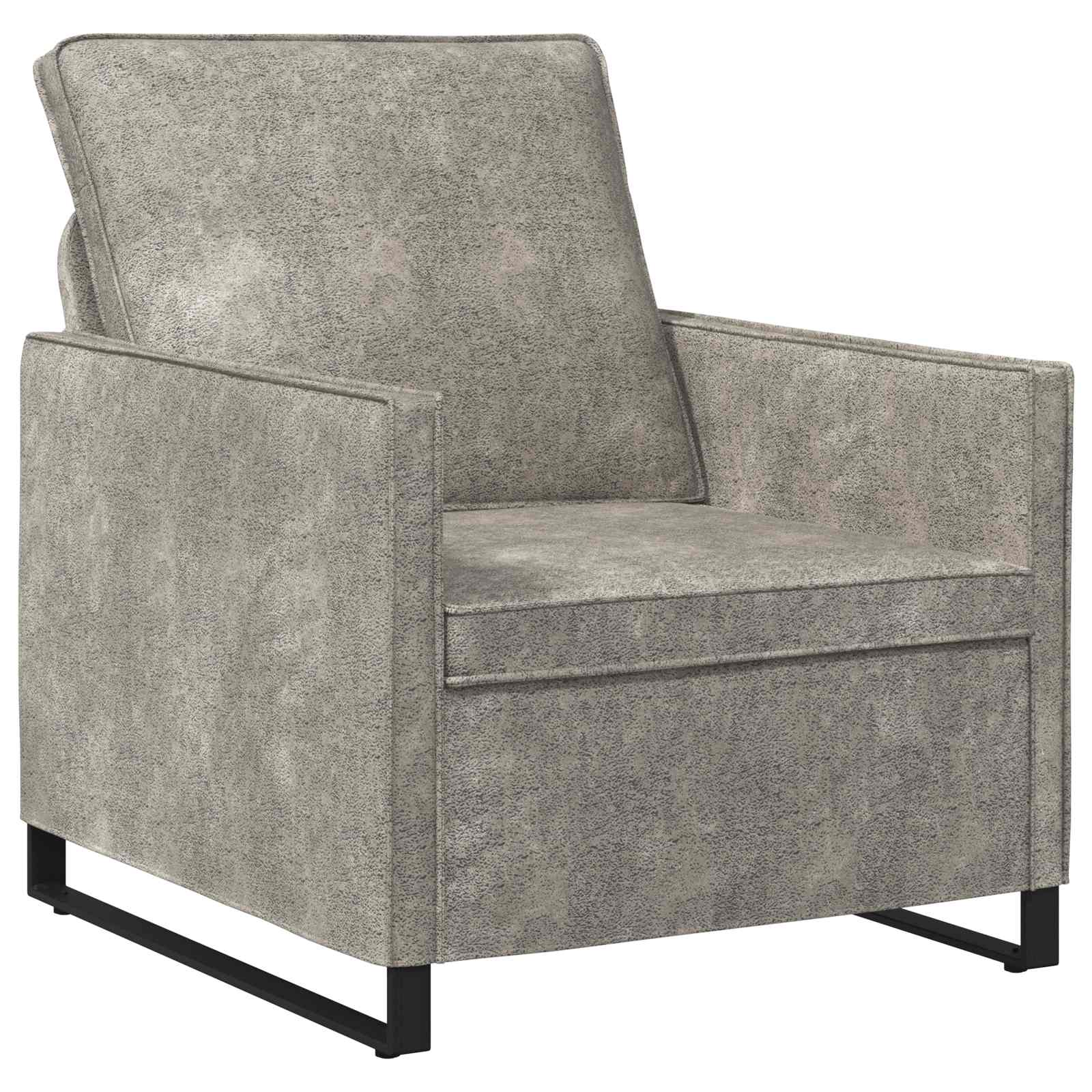 Fauteuil Lichtgrijs 70 x 81 x 82 cm Faux Suède Stof