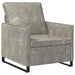 Fauteuil Lichtgrijs 70 x 81 x 82 cm Faux Suède Stof