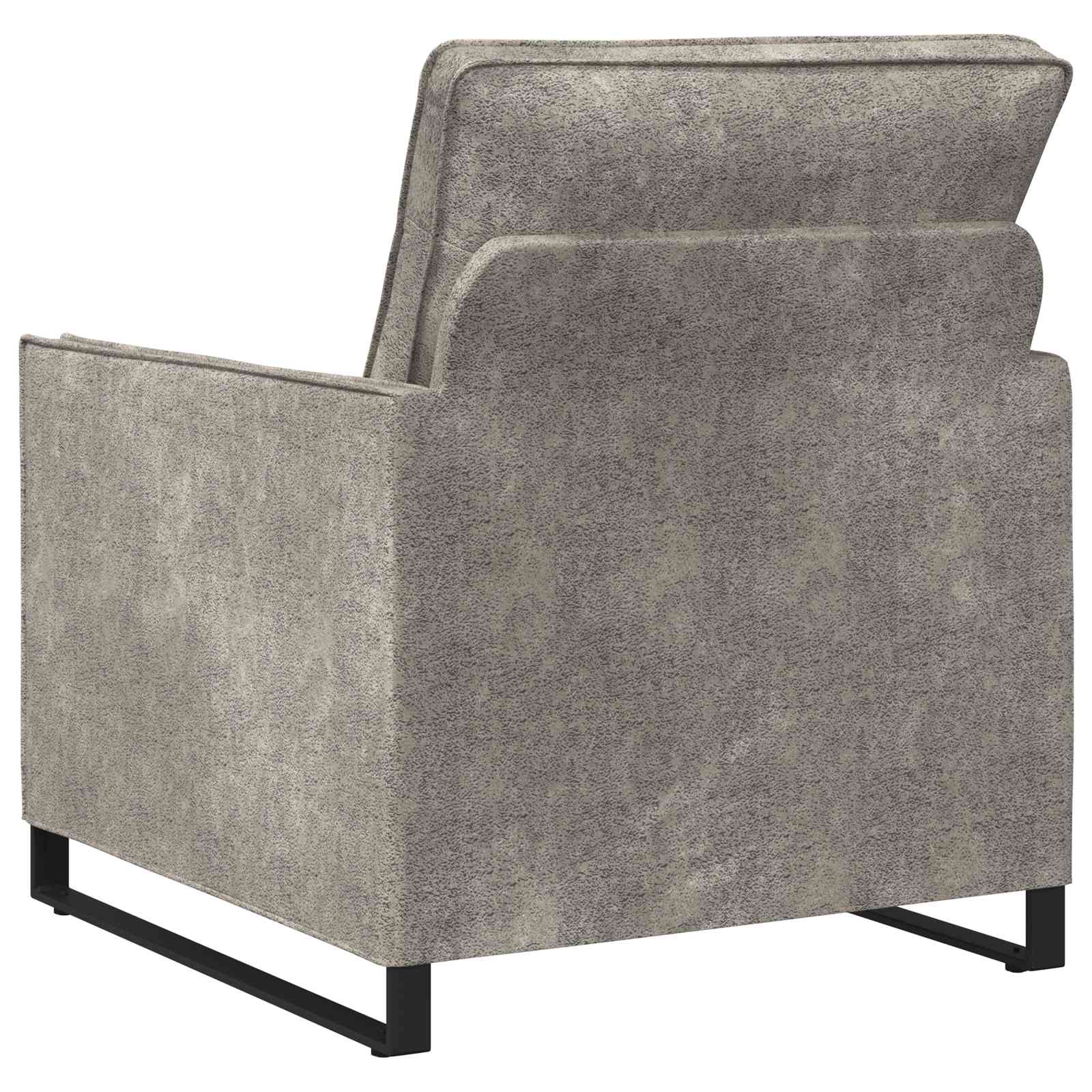 Fauteuil Lichtgrijs 70 x 81 x 82 cm Faux Suède Stof