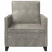 Fauteuil Lichtgrijs 70 x 81 x 82 cm Faux Suède Stof