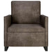 Enkele sofa Donkergrijs 70 x 81 x 82 cm Faux Suède Stof