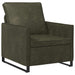 Fauteuil Legergroen 70 x 81 x 82 cm Faux Suède Stof