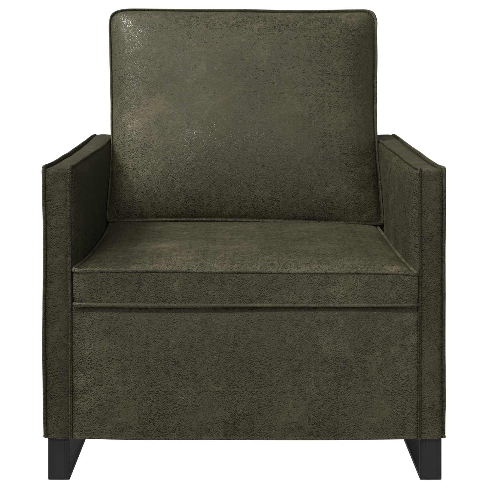 Fauteuil Legergroen 70 x 81 x 82 cm Faux Suède Stof