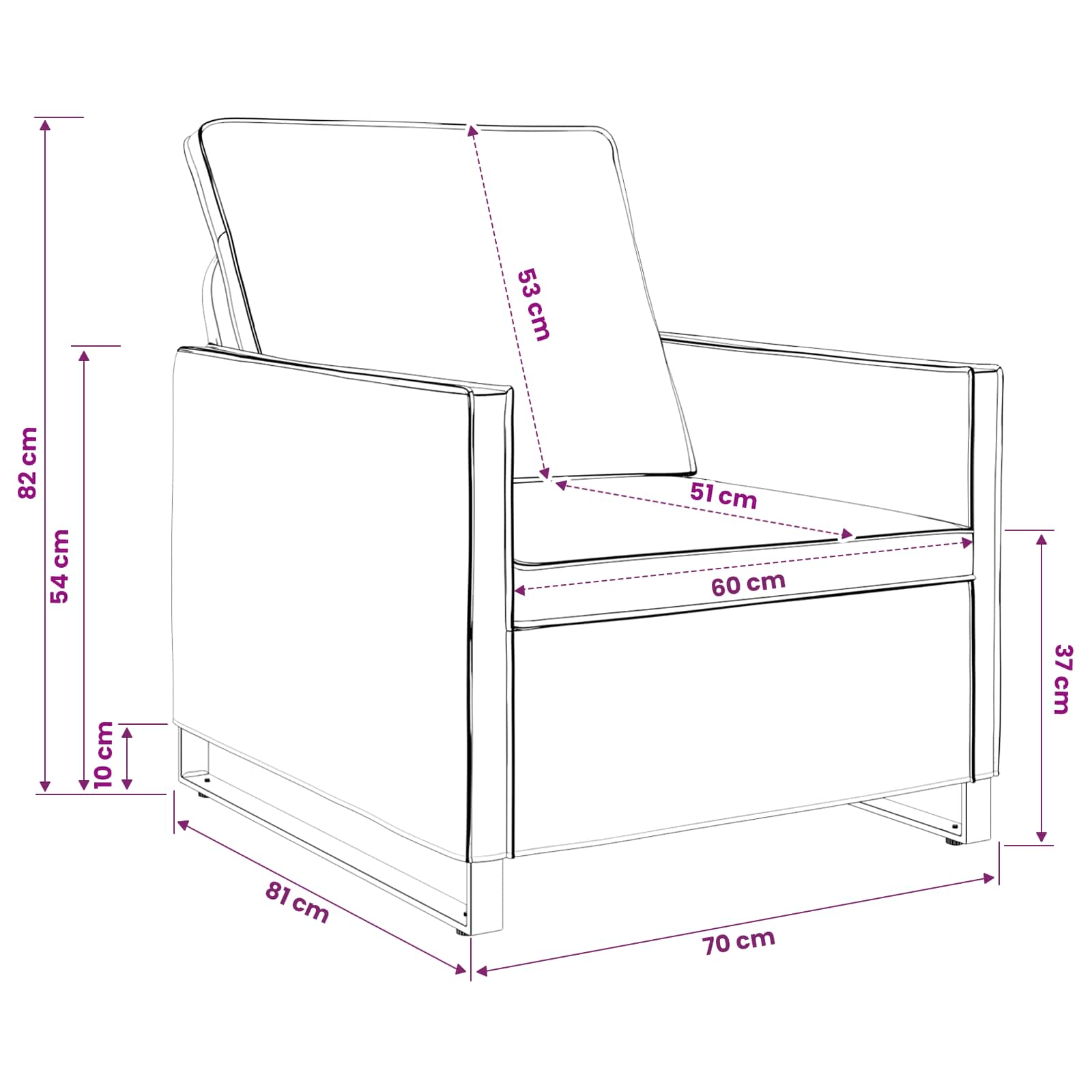 Fauteuil Legergroen 70 x 81 x 82 cm Faux Suède Stof