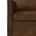 2-zits bank Bruin 130 x 81 x 82 cm Faux Suède Stof