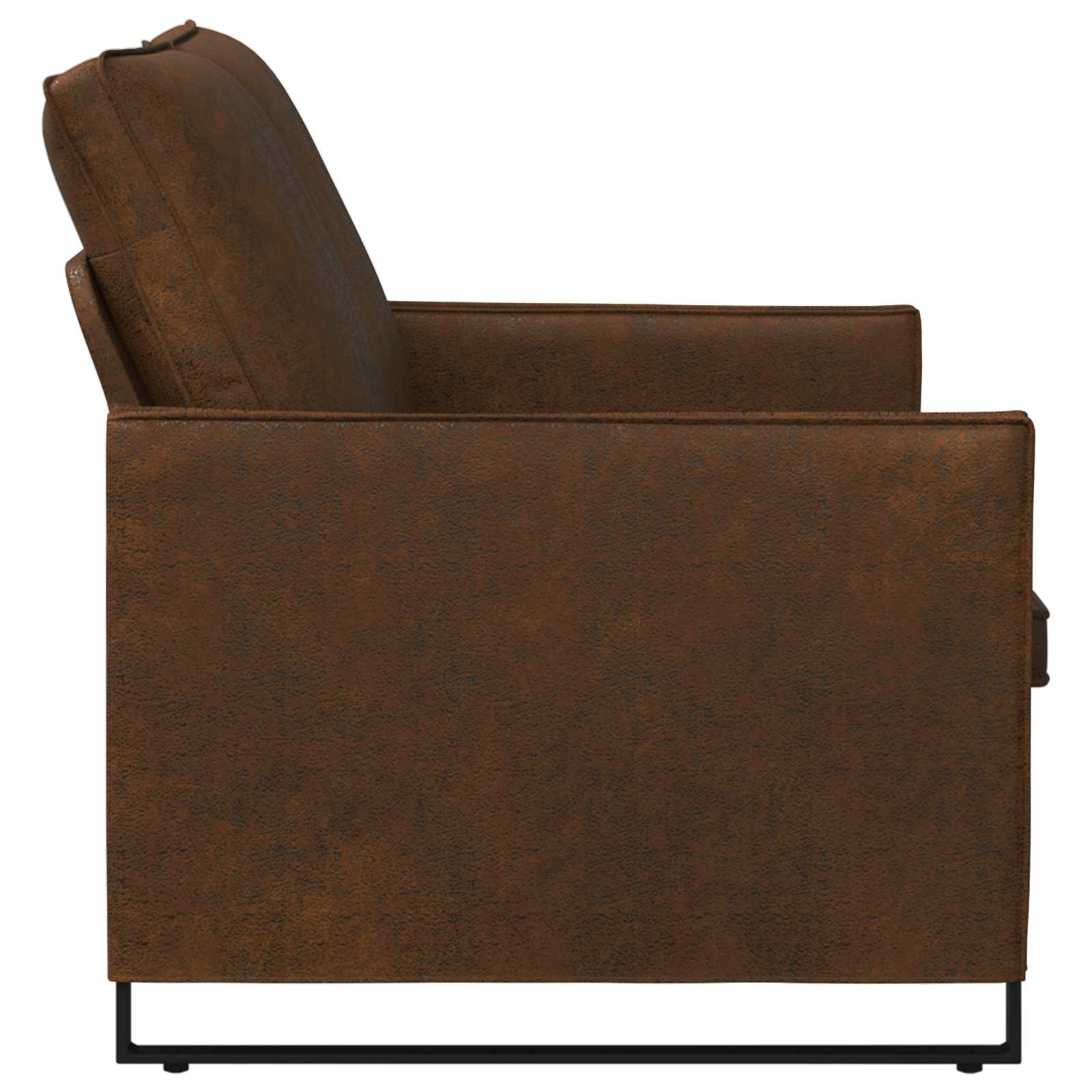 2-zits bank Bruin 130 x 81 x 82 cm Faux Suède Stof