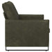 2-zits bank Legergroen 130 x 81 x 82 cm Faux Suède Stof