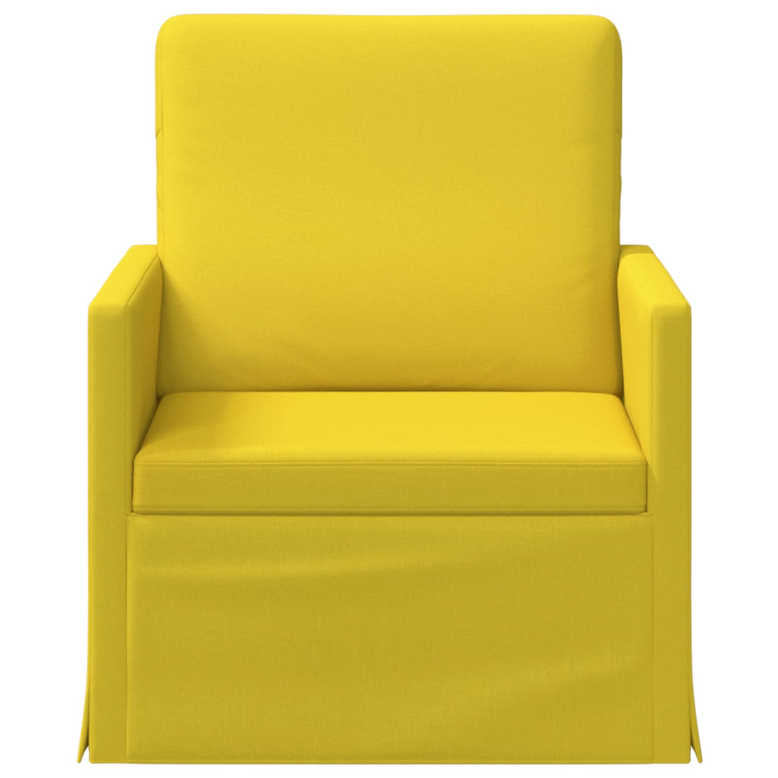 Fauteuil Lichtgeel 70 x 81 x 82 cm Stof