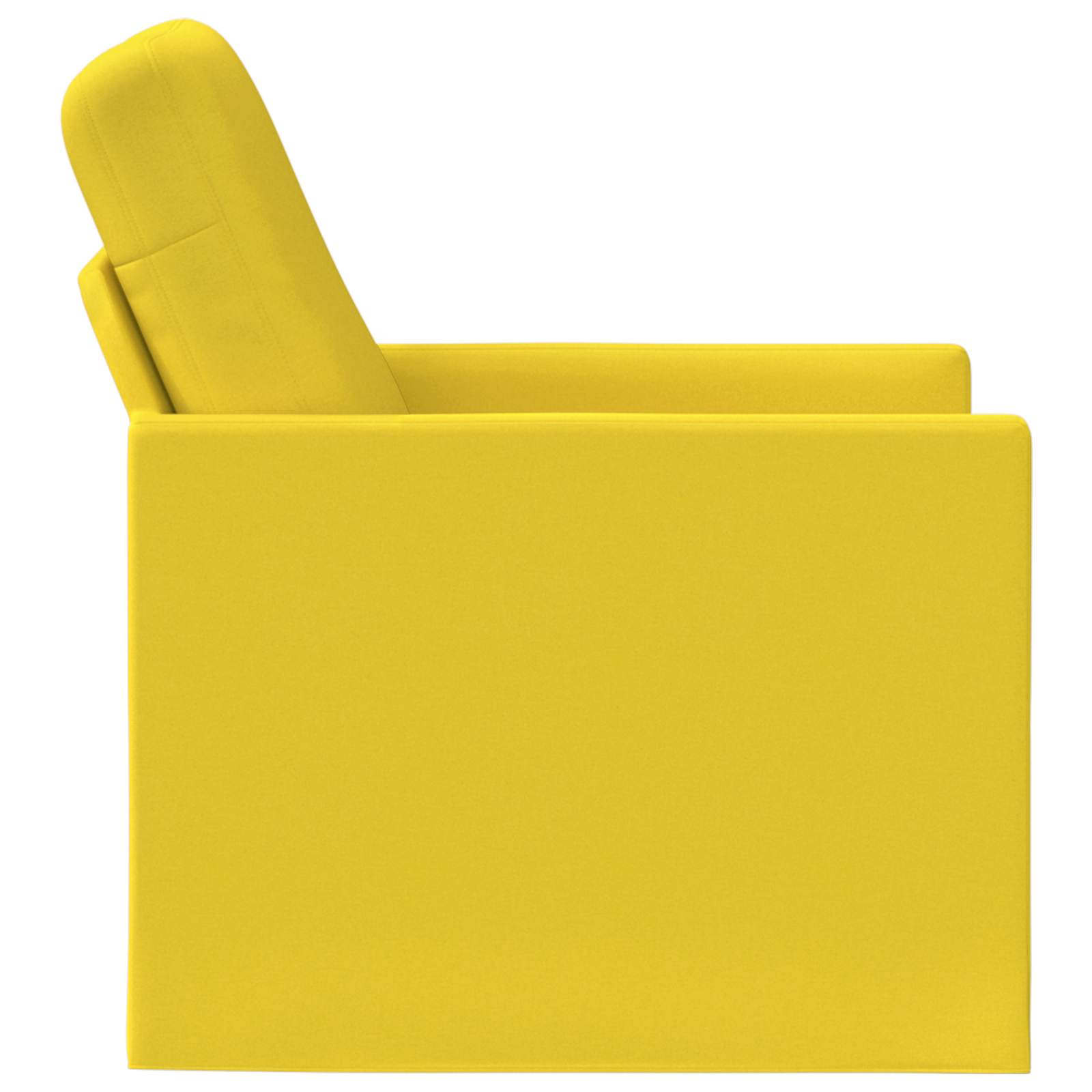 Fauteuil Lichtgeel 70 x 81 x 82 cm Stof