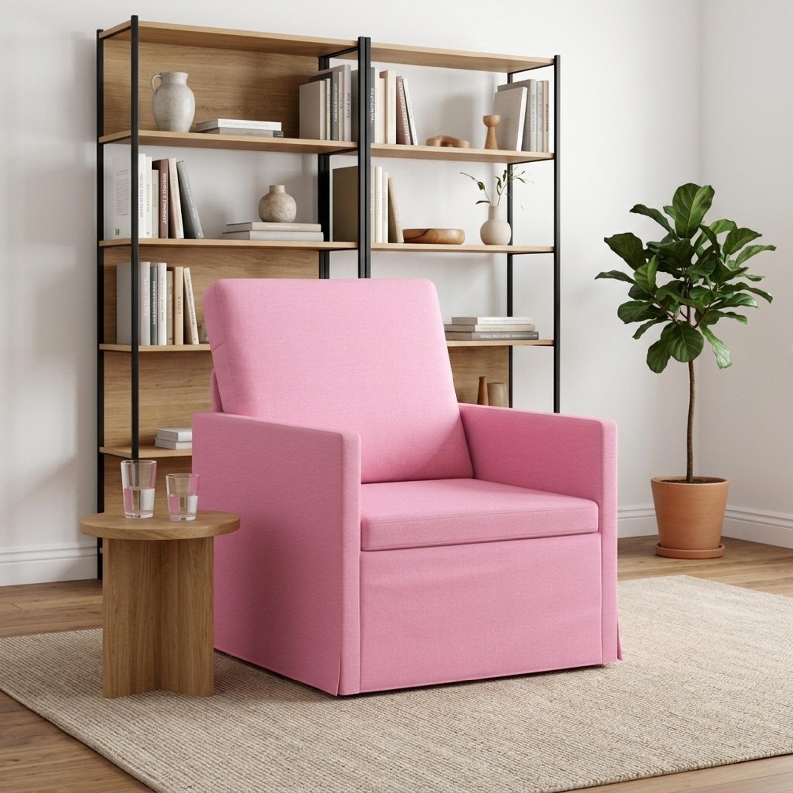Fauteuil Roze 70 x 81 x 82 cm Stof