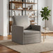 Fauteuil Lichtgrijs 70 x 81 x 82 cm fluweel