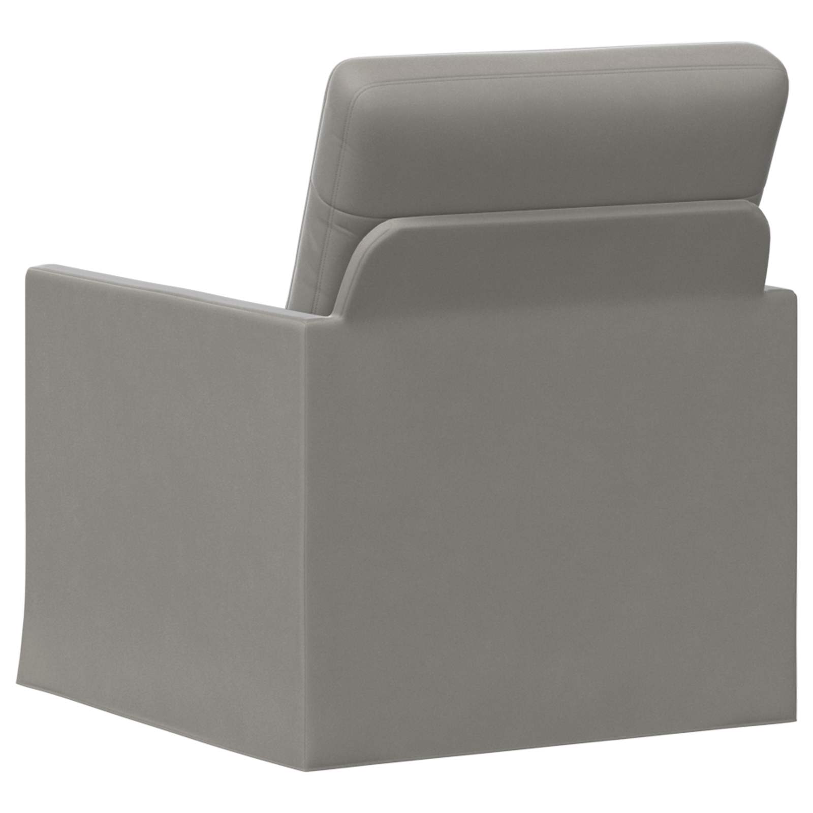 Fauteuil Lichtgrijs 70 x 81 x 82 cm fluweel