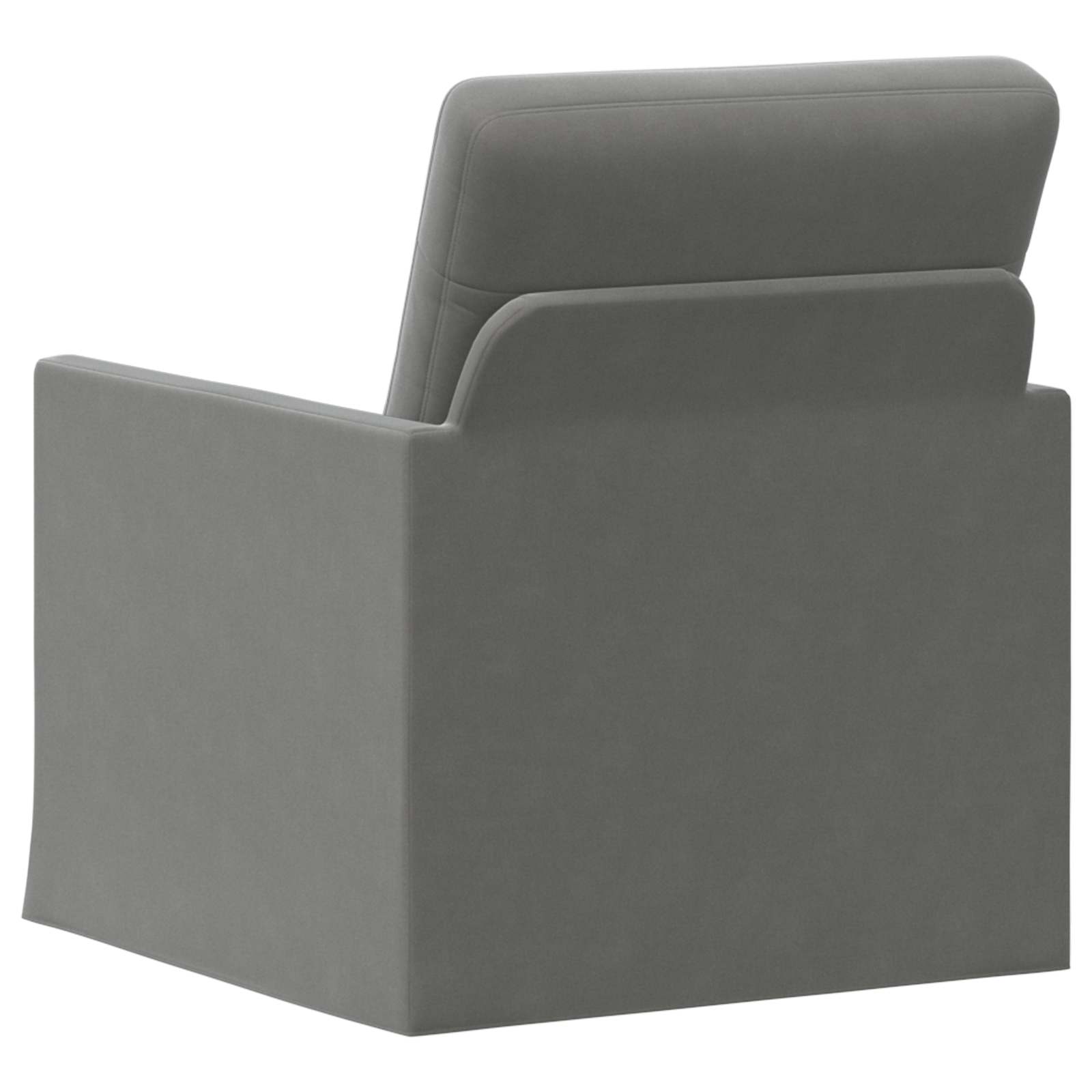 Fauteuil Donkergrijs 70 x 81 x 82 cm fluweel