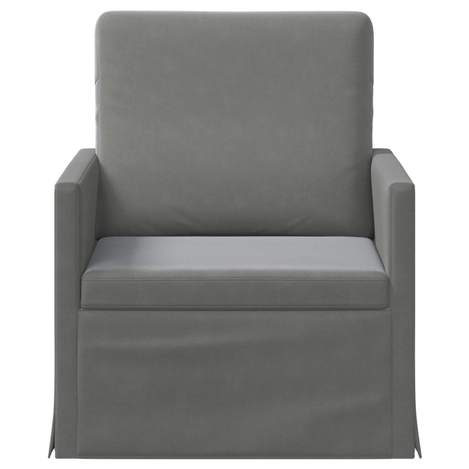 Fauteuil Donkergrijs 70 x 81 x 82 cm fluweel