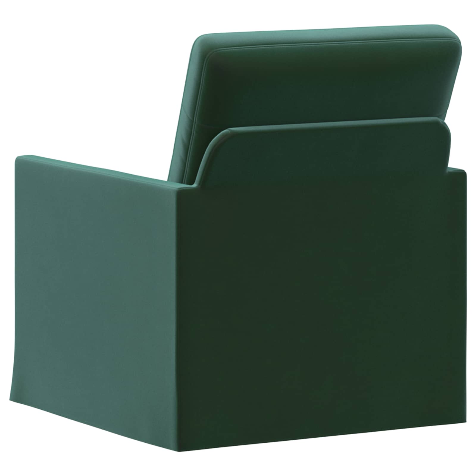 Fauteuil Donkergroen 70 x 81 x 82 cm fluweel