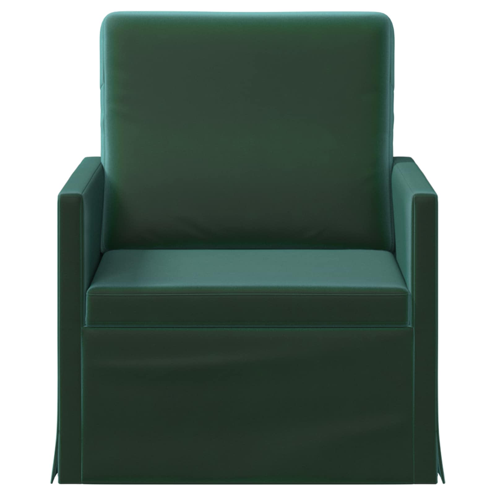 Fauteuil Donkergroen 70 x 81 x 82 cm fluweel
