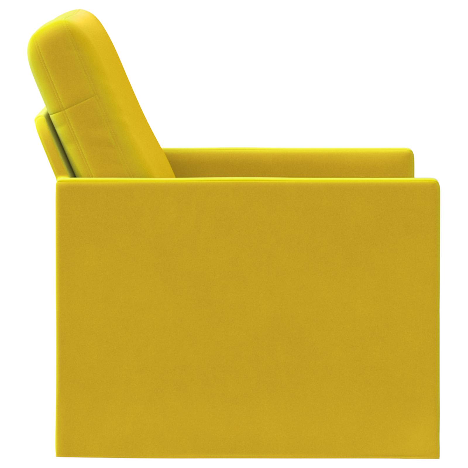 Fauteuil Geel 70 x 81 x 82 cm fluweel