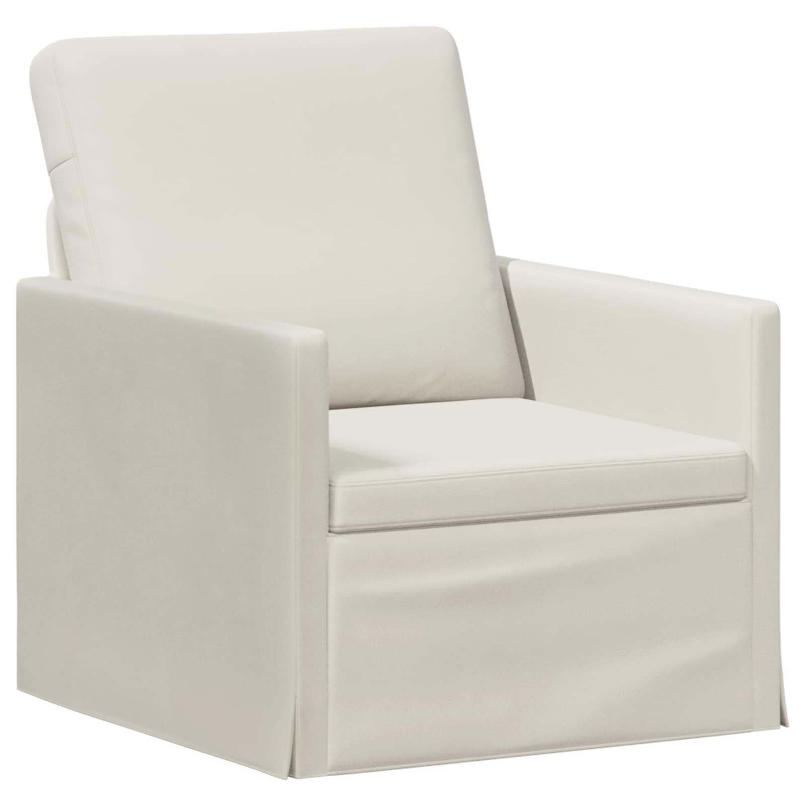 Fauteuil Crèmekleurig 70 x 81 x 82 cm fluweel
