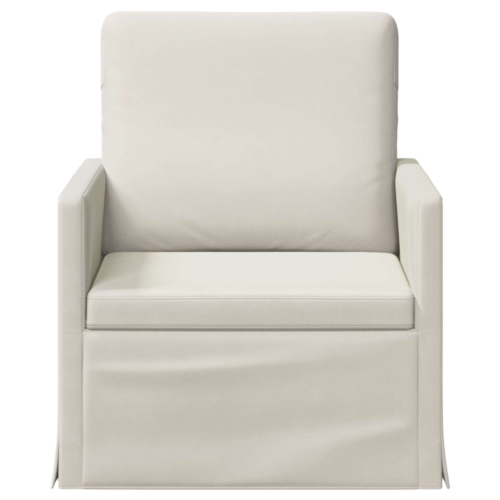 Fauteuil Crèmekleurig 70 x 81 x 82 cm fluweel