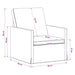 Fauteuil Turquoise 70 x 81 x 82 cm fluweel