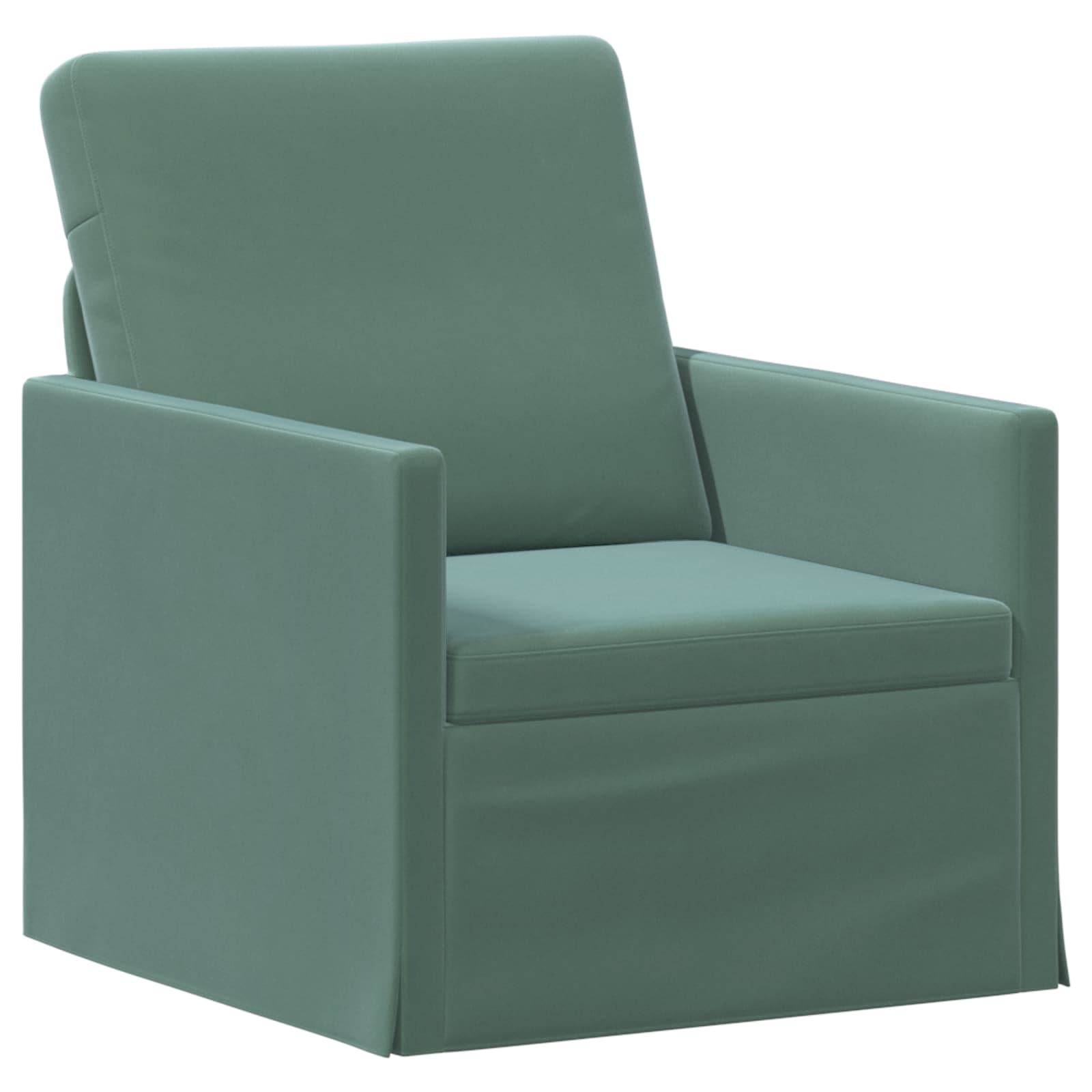Fauteuil Zeegroen 70 x 81 x 82 cm fluweel