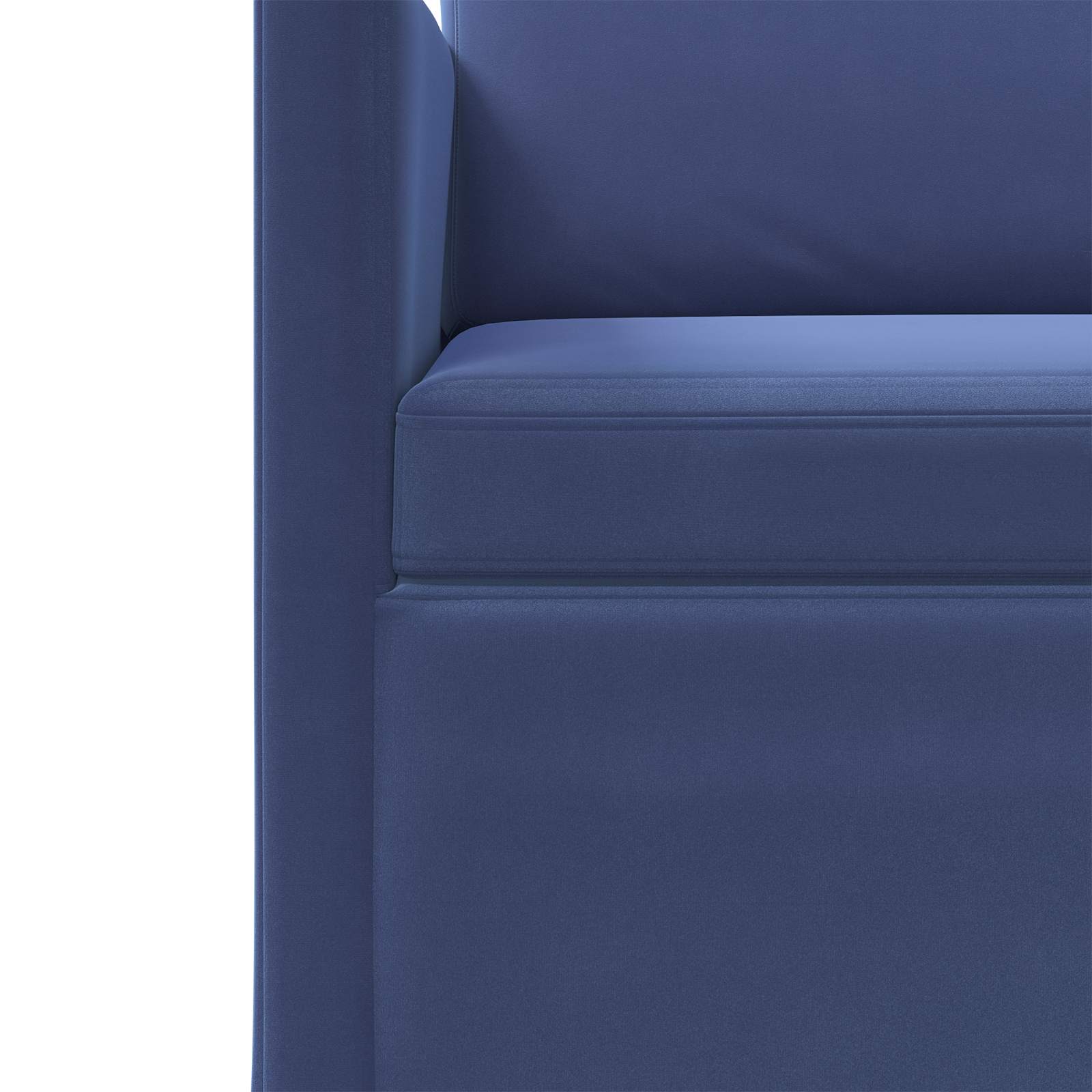 Fauteuil Politieblauw 70 x 81 x 82 cm fluweel