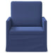 Fauteuil Politieblauw 70 x 81 x 82 cm fluweel