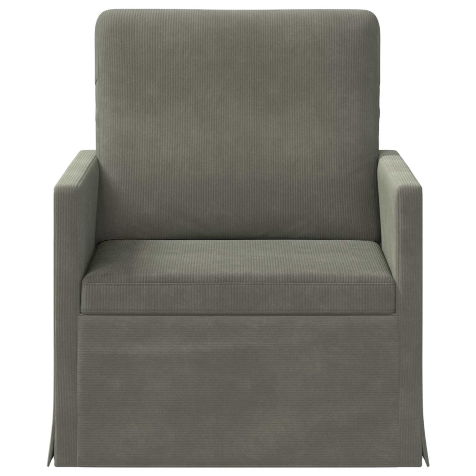 Fauteuil Lichtgrijs 70 x 81 x 82 cm Katoen Stof