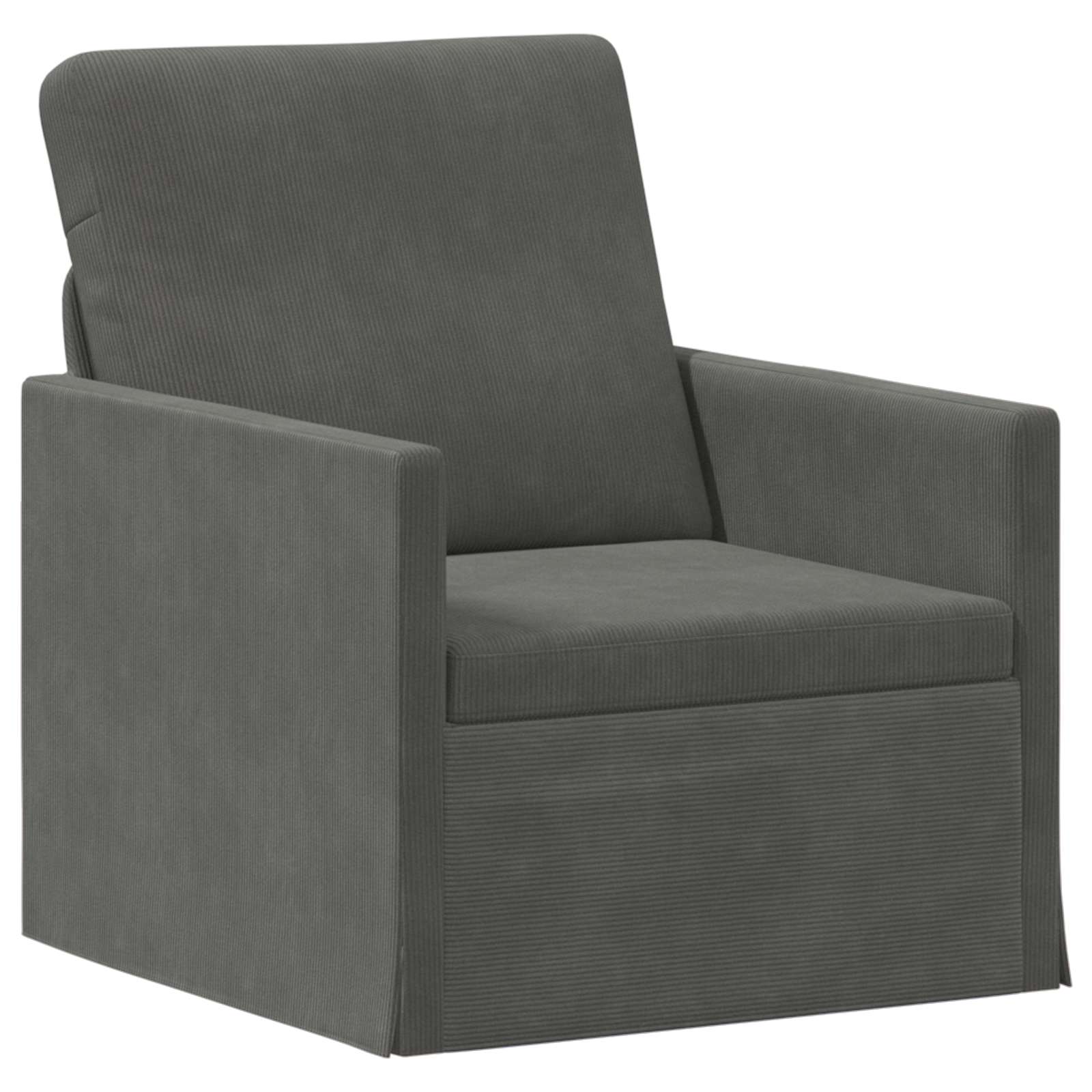 Fauteuil Donkergrijs 70 x 81 x 82 cm Katoen Stof