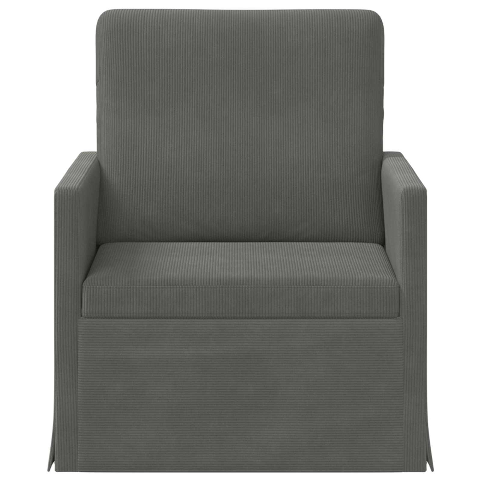 Fauteuil Donkergrijs 70 x 81 x 82 cm Katoen Stof