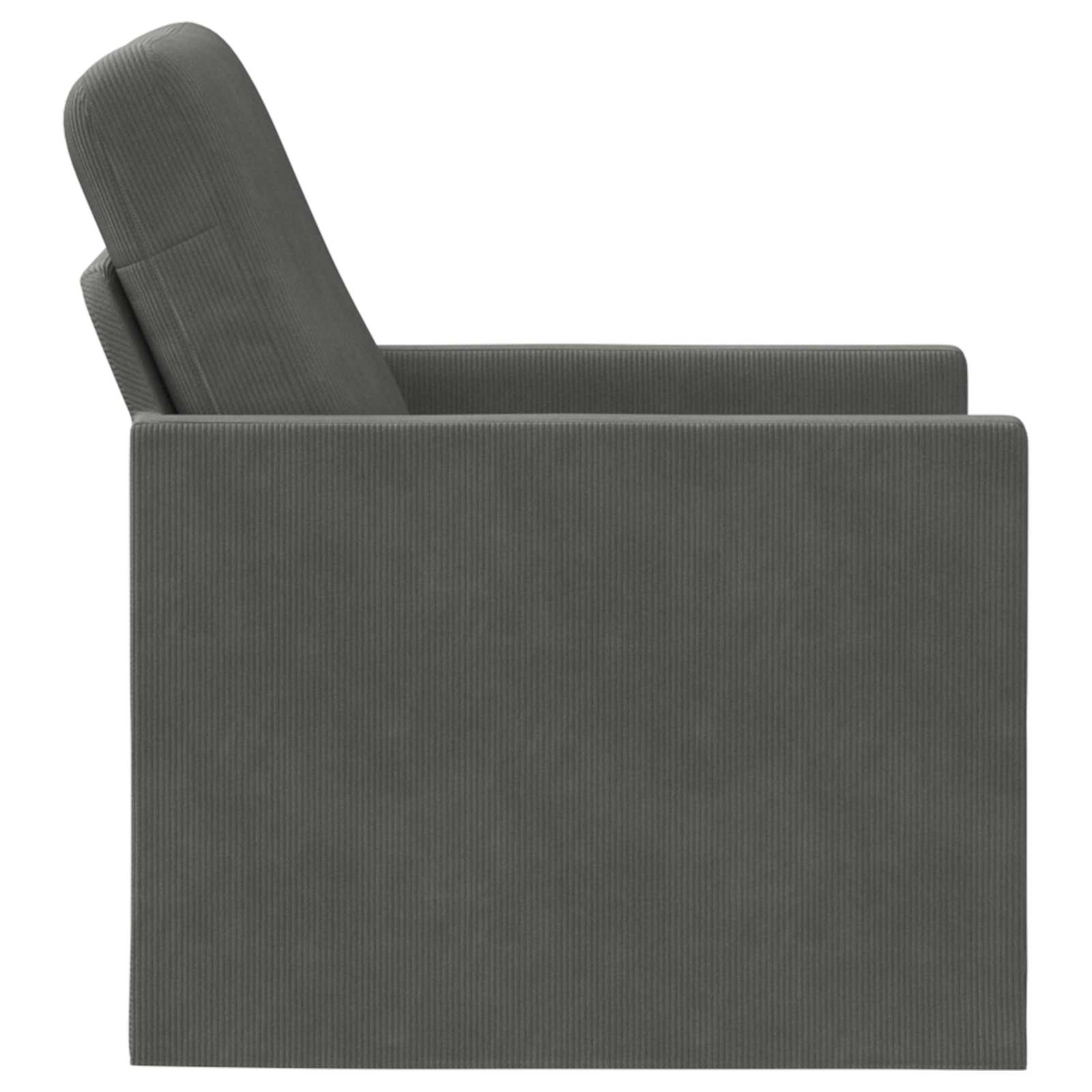 Fauteuil Donkergrijs 70 x 81 x 82 cm Katoen Stof