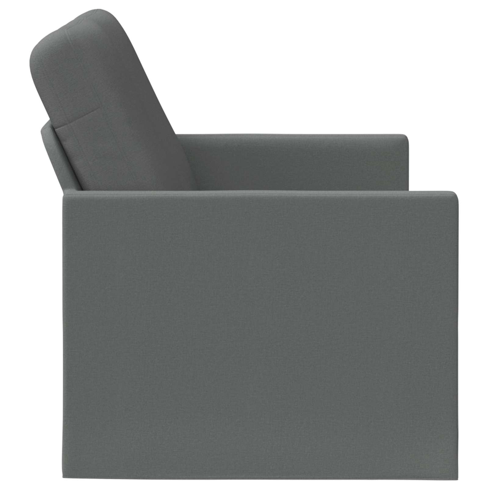 2-zits bank Donkergrijs 130 x 81 x 82 cm Stof